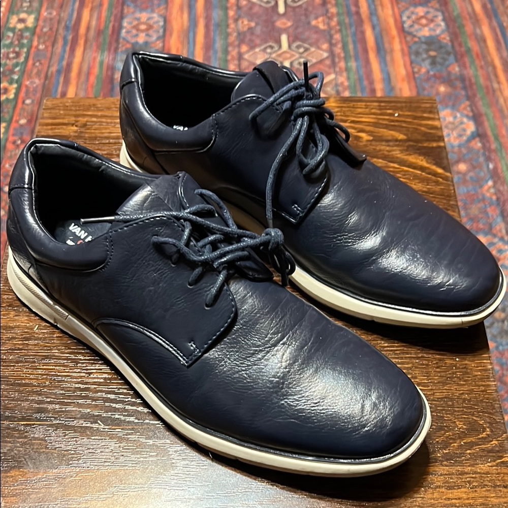 Van Heusen Dark Blue Leather Derbys